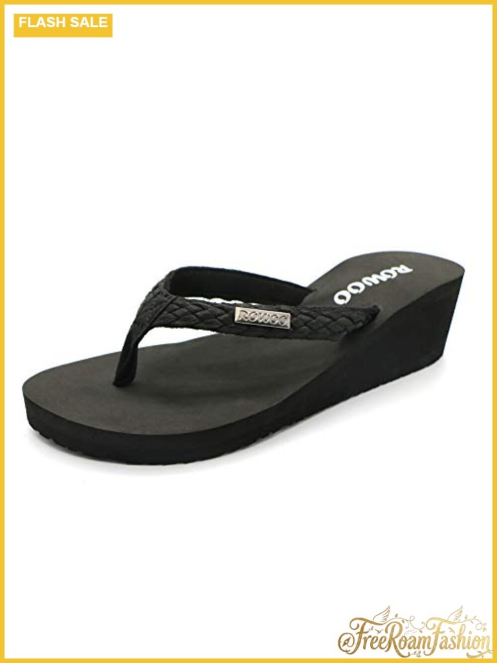 Women Platform Wedge Thong Flip Flops EVA Non-Slip Beach Dressy Sandals